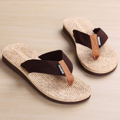 

Slipper mens flip-flops summer new large size creative casual slippers slip toe flip-flops men