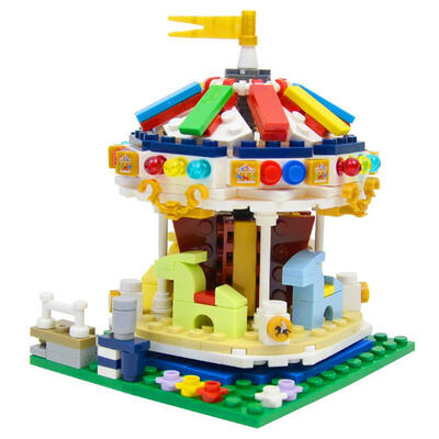 

343pcs Merry-Go-Round Carousel Building Blocks DIY Assembly Insert Toys