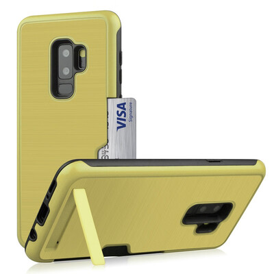 

Bumper Case Samsung Galaxy S9 S9 Plus Card Holder Stand Cover Samsung SM G965FDS G9650DS G965F G965N G965W G965U Armor Case