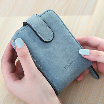 

Tailored Women Mini Grind Leather Wallet Card Holder Wallet Purse Card package