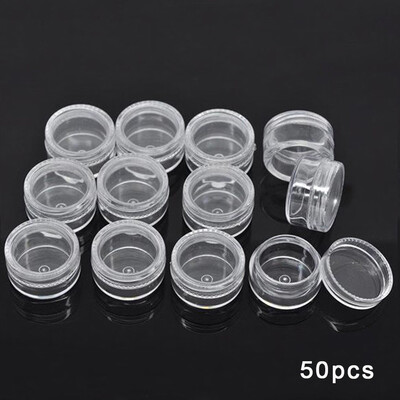 

〖Follure〗Clear Plastic Sample Container Mini Bottle Pot Jars Cosmetic Tools 5ml