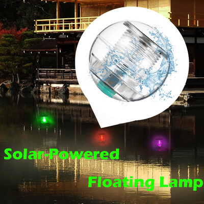 

〖Follure〗Solar Floating Light Pond Light Waterproof Color Changing LED Solar Pool Light N
