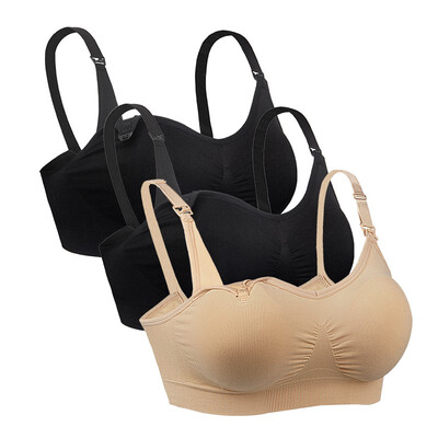 

iLoveSIA Nursing Bra Breathable Anti-sagging Full Cup No Trace Breastfeeding Bra-3P-70235611