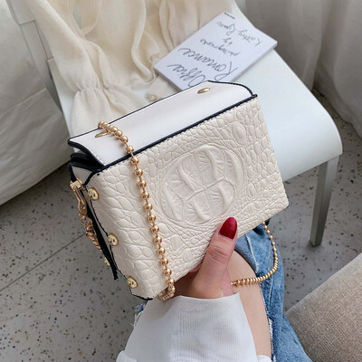 

Tailored New Female Bag Chain Female Bag Small Square Bag Casual Slung Chain Shoulder Bag