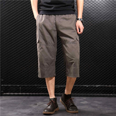 

SQSI cropped trousers thin section summer sports shorts male students beach leisure 4950