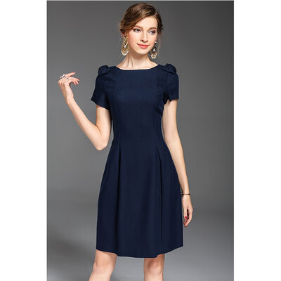 

inHIM Dress female simple waist dress fashion professional 17397