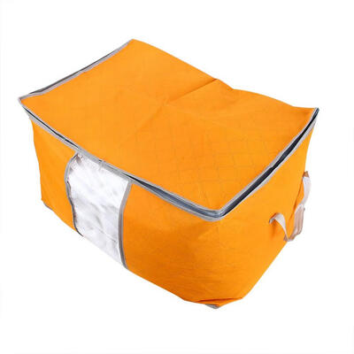

Foldable Clothing Organizer Clothing Storage Box For Clothes Underbed Dustproof Bag Orangeclothing bagclothing storage