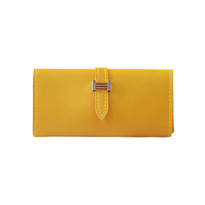 

Womens Solid Color Faux Leather Long Wallet Card Phone Holder Clutch Purse