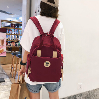 

Schoolbag female Korean version of ulzzang high school students in junior high school inswind backpack ancient feeling of Japanese