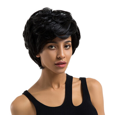 

〖Follure〗Women Ladies Real Natural Short Straight Hair Wigs Cosplay Full Wig