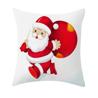 

Tailored Christmas Dog Linen Cushion Cover Throw Pillow Case Sofa Bed Home Decor Xmas