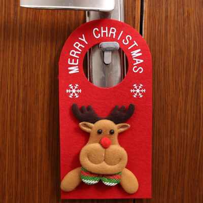 

Magic Christmas Decor Door Hanging Ornaments Santa Claus Deer Snowman Luggage Bag Accessories Xmas Gifts