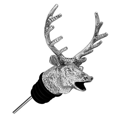 

Stopper Bottle Aerators Wine Pourer Stainless Deer Stag Head Bar Accessory