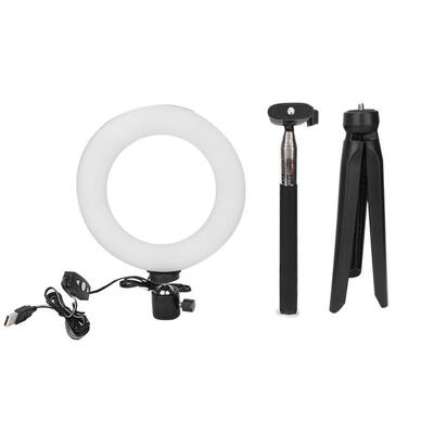 

Greensen 6 Inch Ring Light Dimmable LED Fill Light with Stand for Video Live Camera Makeup