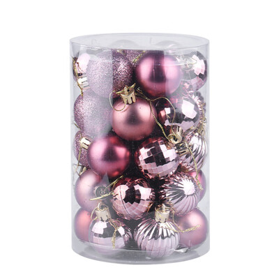 

34pcs 6cm Christmas Tree Decoration Ball Decoration Christmas Party Hanging Ball Assorted Set Christmas Tree Decoration Orname