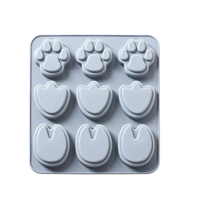 

Silicone Cake Mold Animal Bear Paw Shape Chocolate Candy Biscuit Baking Tool