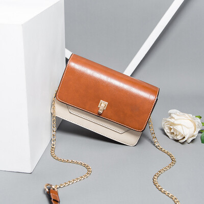 

Ins small ladies tide Korean version of Joker chain diagonal fashion shoulder Messenger bag simple