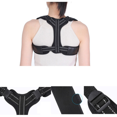 

Siaonvr Back Correct Humpback Muscle Spasm Posture Clavicle Corrector Brace Strap Belt