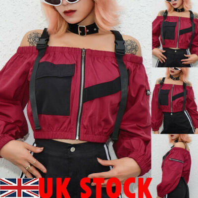 

Plus Size Womens Off Shoulder Tops Ladies Casual Loose Tops T-Shirt Blouse 6-16