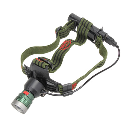 

5000LM CREE XM- T6 LED Rechargeable 18650 USB Headlamp 3Modes Headlight