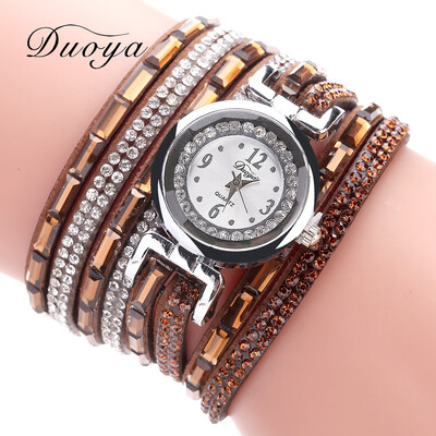

Womens bracelet watch fashion womens full of rhinestones around the fashion watch duoya brand temperament watch