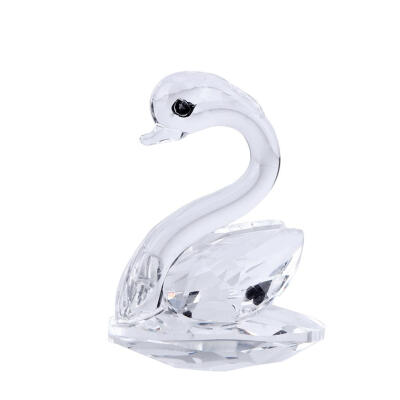 

Crystal Swan Ornaments Crafts Wedding Decoration Handmade Figurine Gift