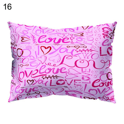 

Romantic Love Heart Pillow Cover Cushion Case Home Car Sofa Bedroom Hotel Decor