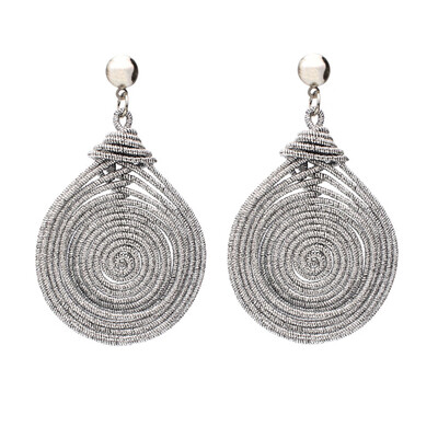 

Vintage Women Spiral Multilayer Circle Drop Dangle Statement Earrings Jewelry