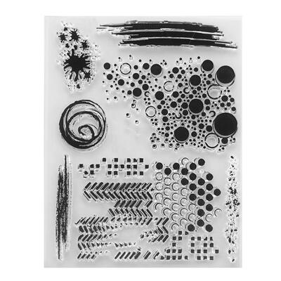 

Circle Printed Clear Transparent Silicone Seal DIY Stamp Sheet Photo Album