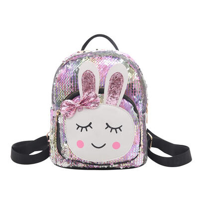 

Cute Women Rabbit Sequins Backpacks Girls Bling Travel Shoulder School Bags