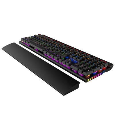 

AJAZZ Mechanical Gaming Keyboard Blue Switch N-Key Rollover 108 Keys 9 Touch Keys Colorful Light Effect Programmable Buttons Supp