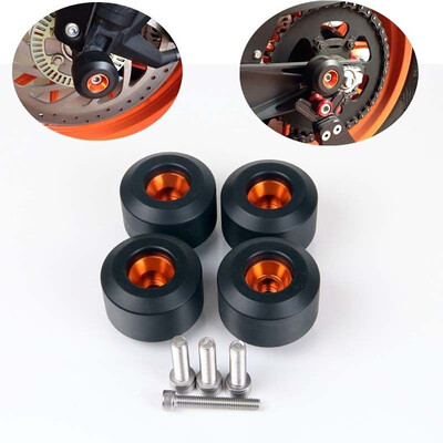 

Tailored 4 pcs Front&Rear Fork Wheels Frame Slider Crash Protectors For KTM RC390 Duke