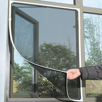 

JPGIF Indoor Insect Fly Screen Curtain Mesh Bug Mosquito Netting Door Window Black