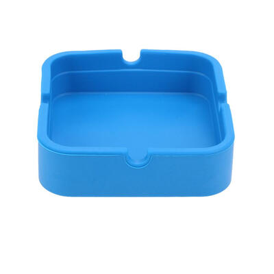 

Square Heat Resistant Silicone Ashtray Shatterproof Office Ashtray