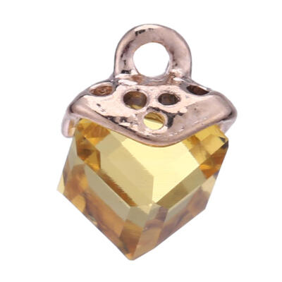 

10pcs Rhinestones Flower Alloy Resin Charm for DIY Wedding Headwear Jewelry