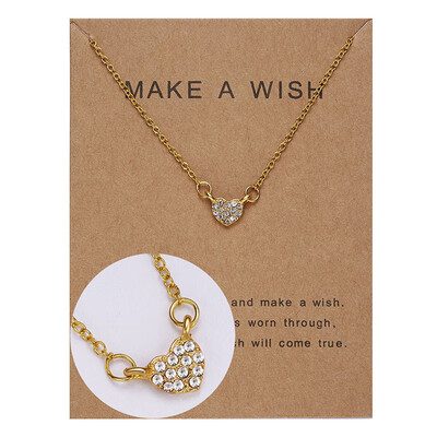 

Fashion Gold-color Butterfly Pendants Chain Necklace Alloy Clavicular Bones Circle Heart Waterdrop Short Choker Necklace Jewelry