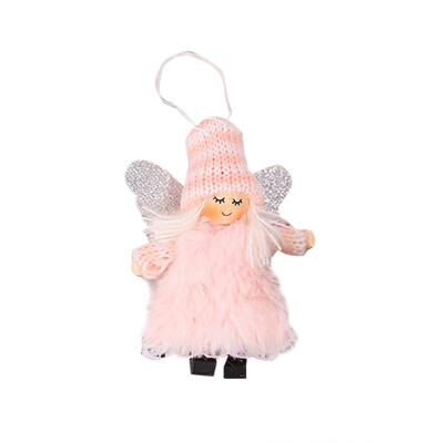 

Siaonvr Christmas Decoration Christmas Plush Angel Creative Cartoon Wings Pendant