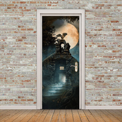 

〖Follure〗Halloween Skull Zombie Ghost Door Stickers Home Decoration 385 x 200cm x 2pc