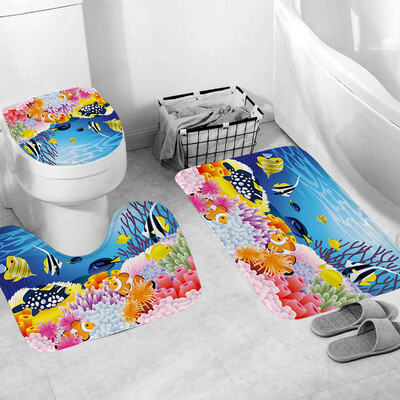 

〖Follure〗3pcs Non-Slip Bath Mat Bathroom Kitchen Carpet Doormats Decor