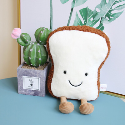 

〖Follure〗Toast Bread Shape Pillow Soft Lumbar Back Cushion Plush Stuffed Toy