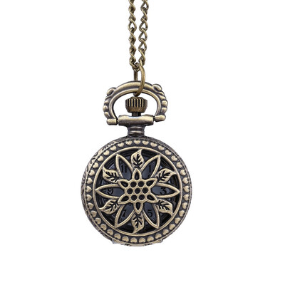 

Vintage Pocket Watch Necklace Pattern Quartz Pocket Watches Gifts Men WomenDouble Eagle Spreading Wing Pocket Watch
