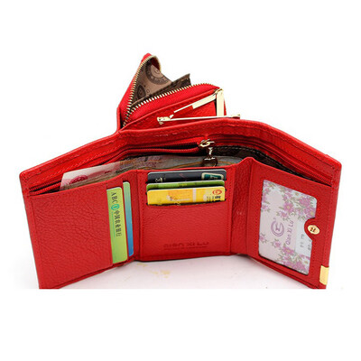 

Tailored Leather Women Wallets Coin Pocket Female Clutch Travel Wallet CO