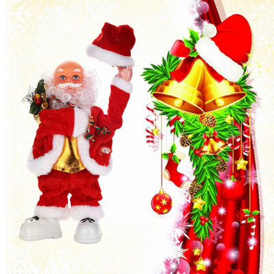 

〖Follure〗Christmas Electric Dancing Music Santa Claus Doll Xmas Party Baby Kids Gifts