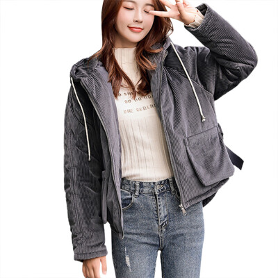 

Toponeto Women Winter Warm Coat Hooded Thick Warm Loose Jacket Short Overcoat