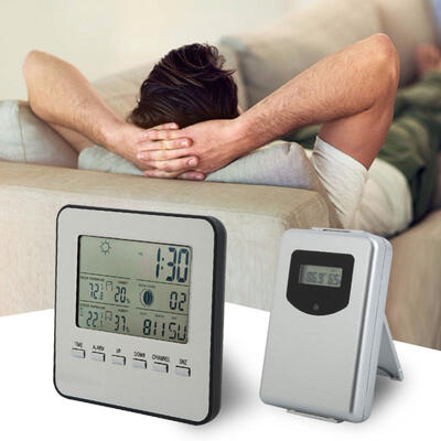 

Greensen Wireless Digital Alarm Clock Thermometer Hygrometer Weather Forecast Indoor Outdoor