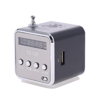 

TD-V26 Mini Radio FM Digital Portable Speakers wReceiver Support TF Card