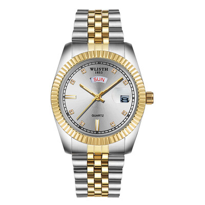 

Local gold mens business quartz watch casual mens watch custom