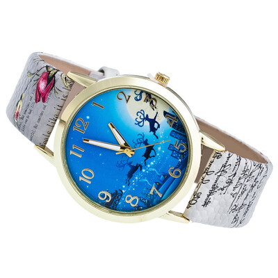 

2018 Christmas Eve Santa Claus Womens Watches Fashion Gift Simple WristeWatches Women Christmas Girls Ladies Quartz Clock &Ff