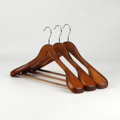 

〖Follure〗High-Grade Wide Shoulder Wooden Coat Hangers - Solid Wood Suit Hanger