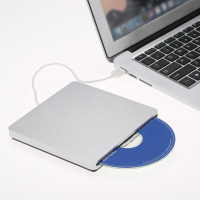 

USB 20 Portable Ultra Slim External Slot-in CD DVD ROM Player Drive Writer Burner Reader for iMacMacBookMacBook AirPro Laptop